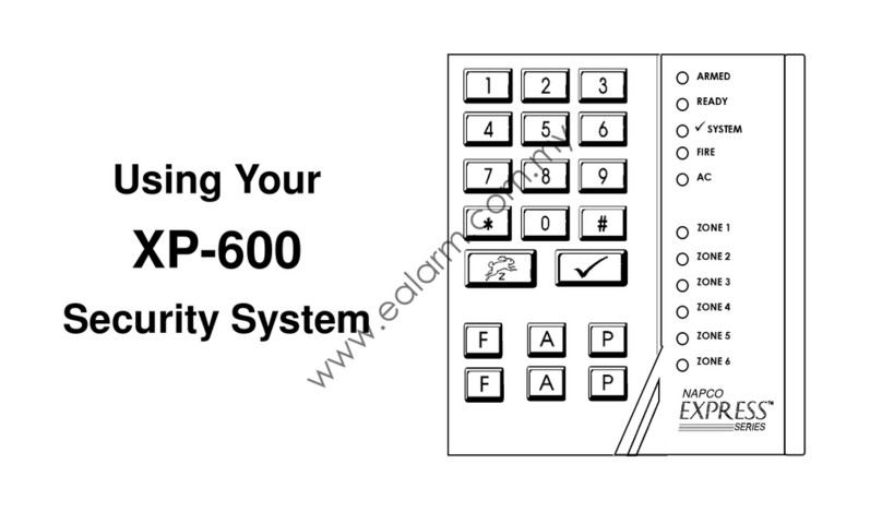 NAPCO EXPRESS XP-600 User manual