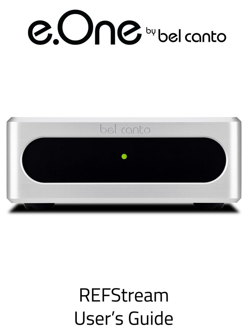 Bel Canto e.One REFStream user guide