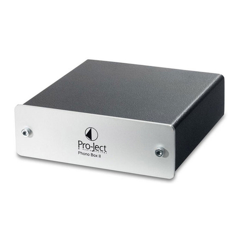 Pro-Ject Audio Systems Phono Box II User manual Pro-Ject Audio Systems Phono Box II User manual