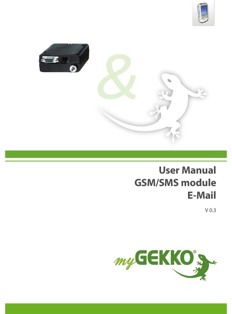 myGekko GSM/SMS module user manual