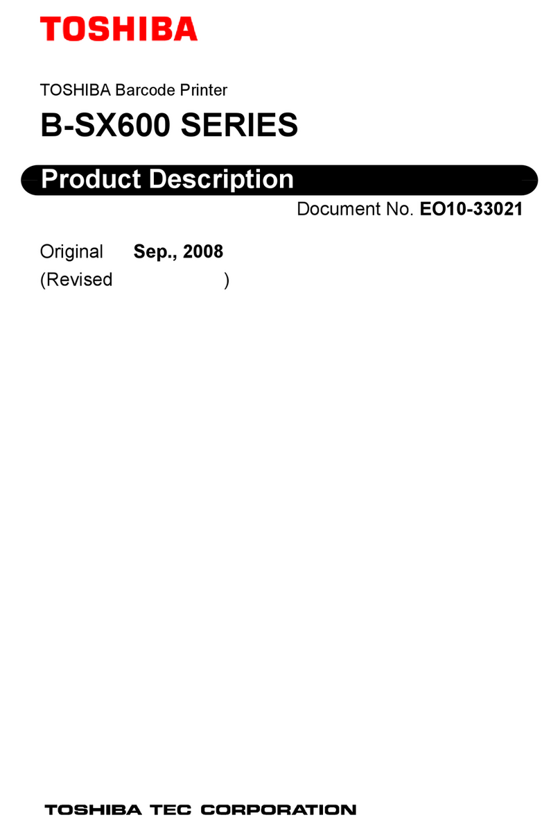 Toshiba B-SX600 SERIES Technical specifications