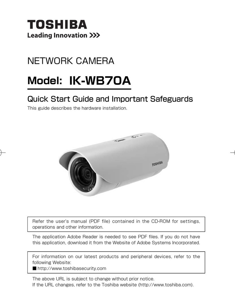 Toshiba IK-WB70A - IP/Network Camera, PoE User manual