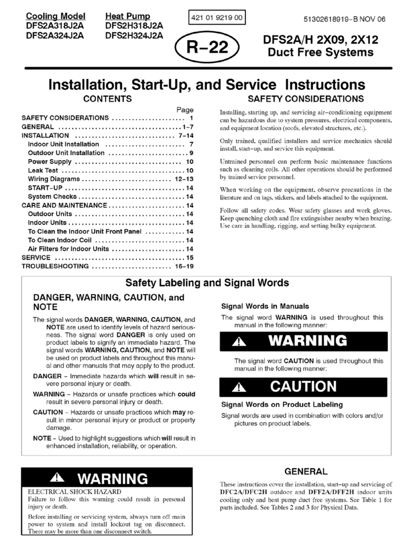 International comfort products DFS2A318J2A Dimensions and installation guide International comfort products DFS2A318J2A Dimensions and installation guide