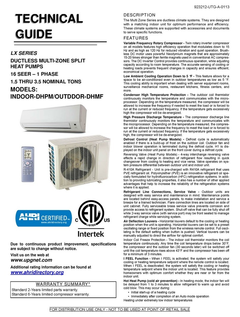 York DHPM09NWM42Q1 Quick start guide