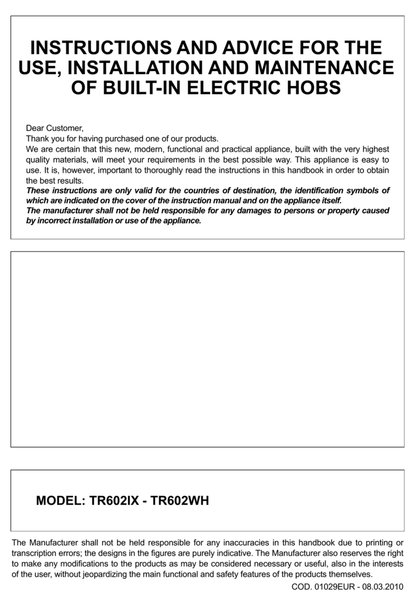 Trieste TR602IX Installation and operating instructions
