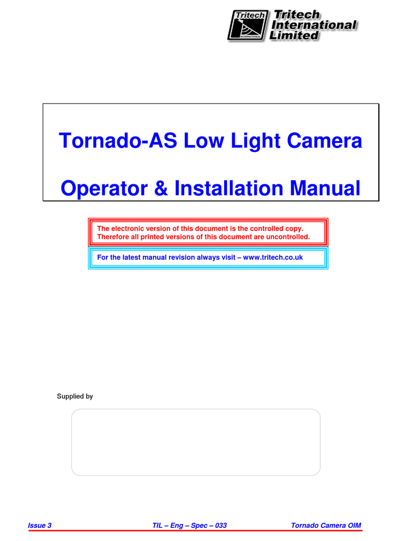 Tritech Tornado-AS Operator's & installation manual