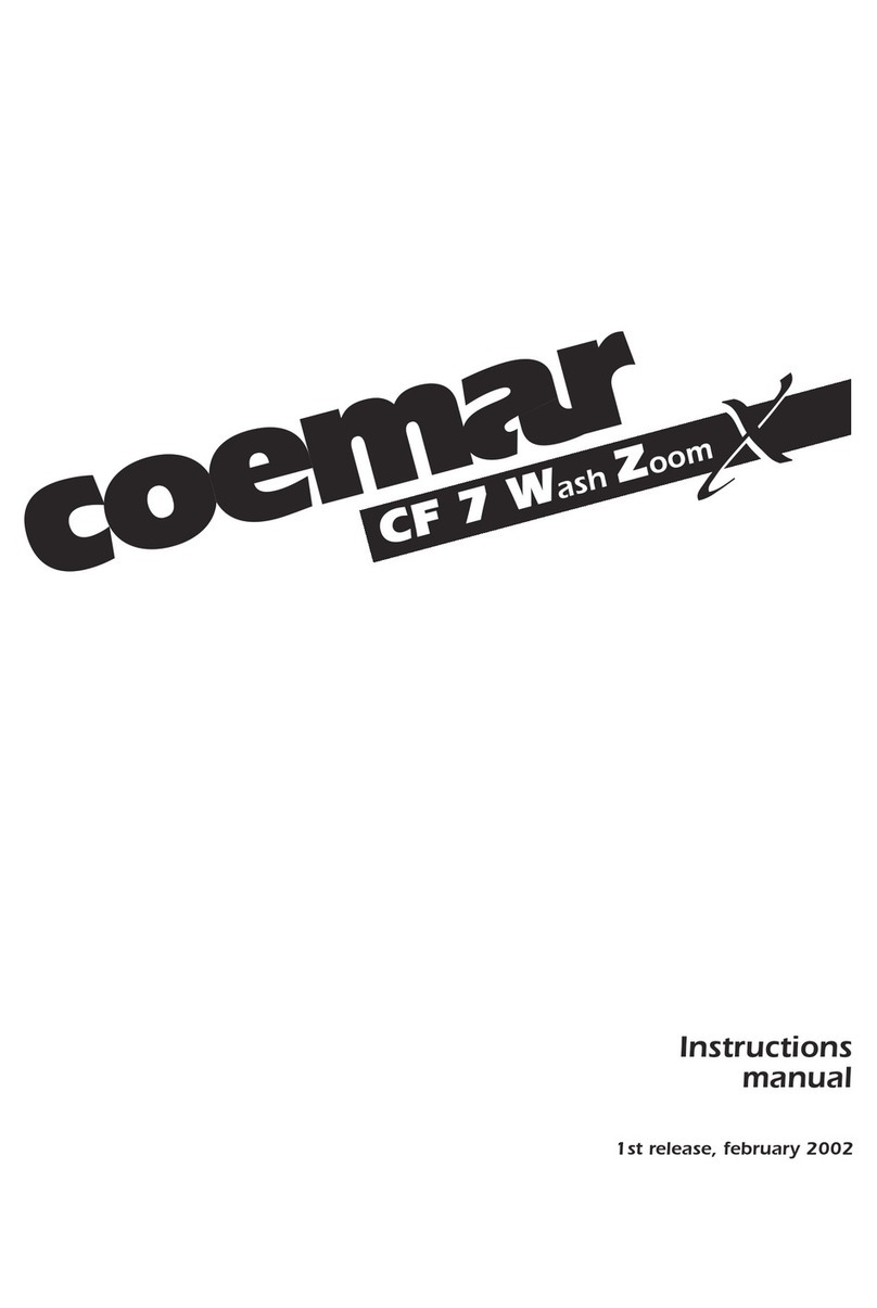 Coemar CF 7 Wash Zoom X instruction manual
