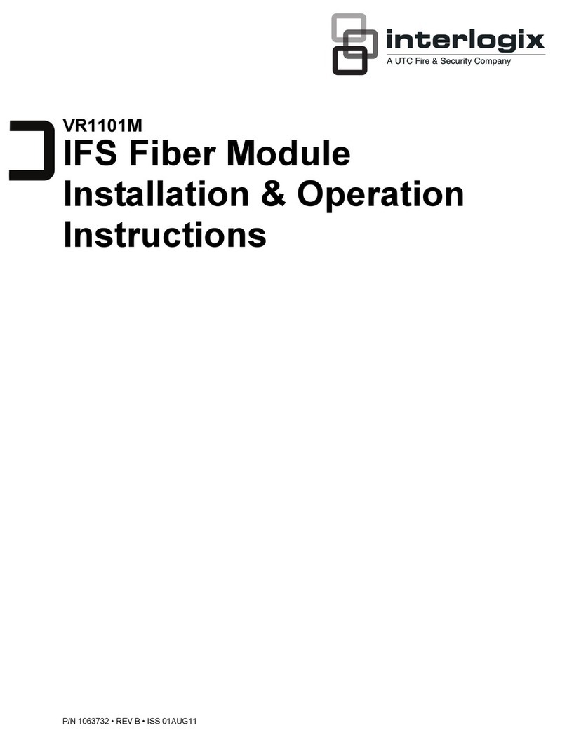 Interlogix VR1101M Installation & operation instructions