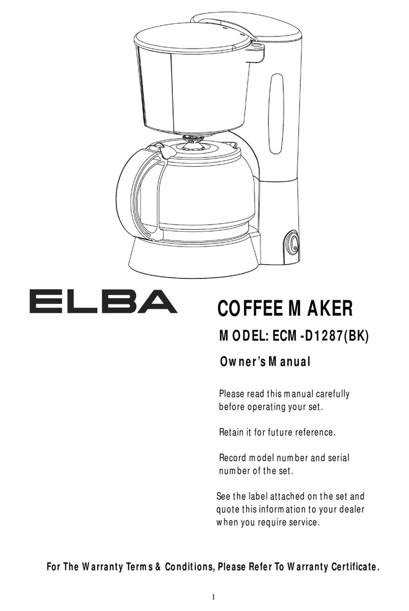 Elba ECM-D1287(BK) owner's manual
