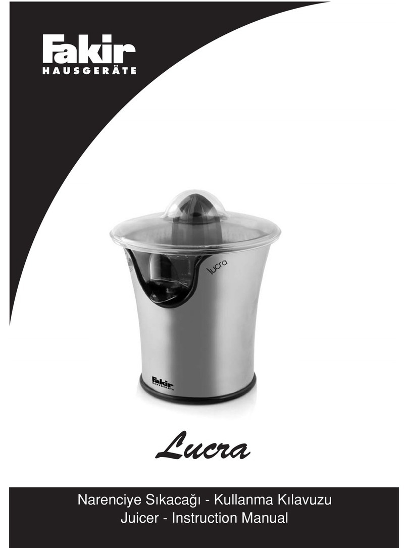 Fakir Lucra instruction manual
