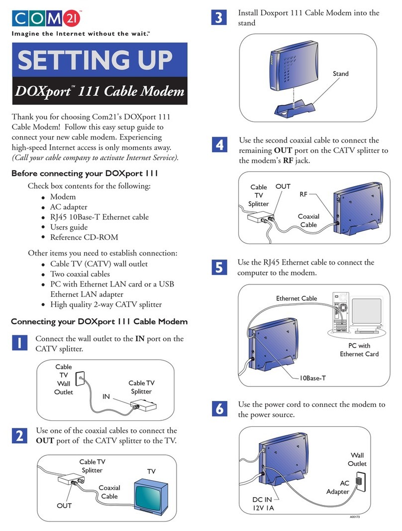 COM 21 DOXport 111 User manual
