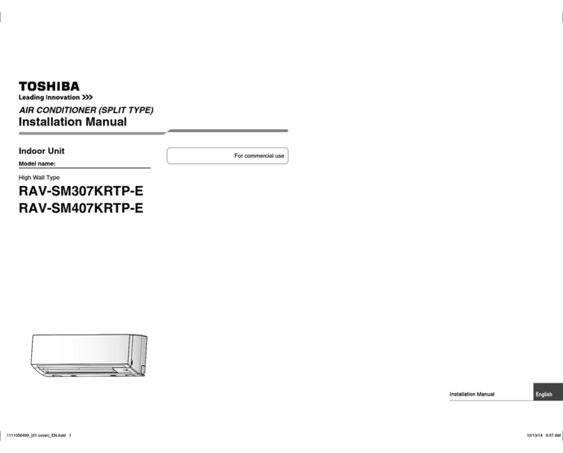 Toshiba RAV-SM307KRTP-E installation manual