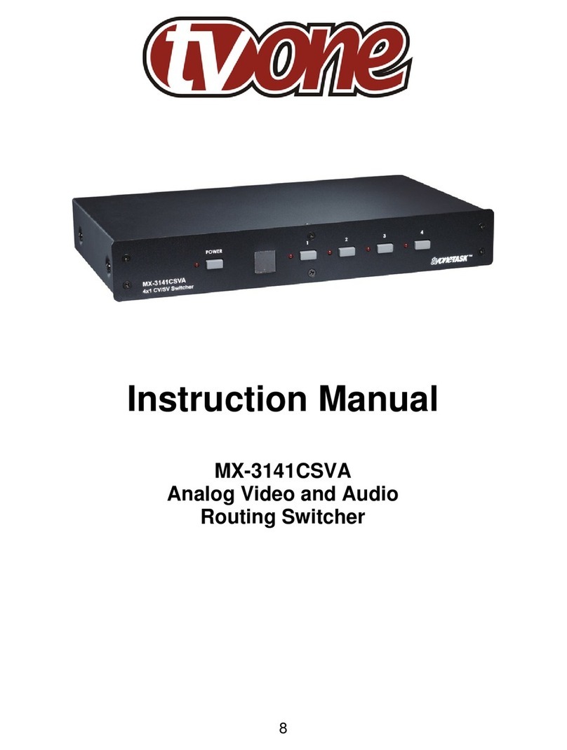 TV One MX-3141CSVA instruction manual