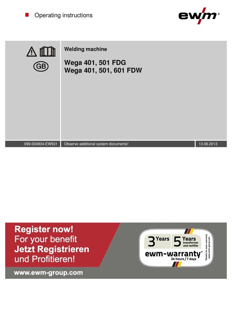EWM Wega 401 FDG operating instructions