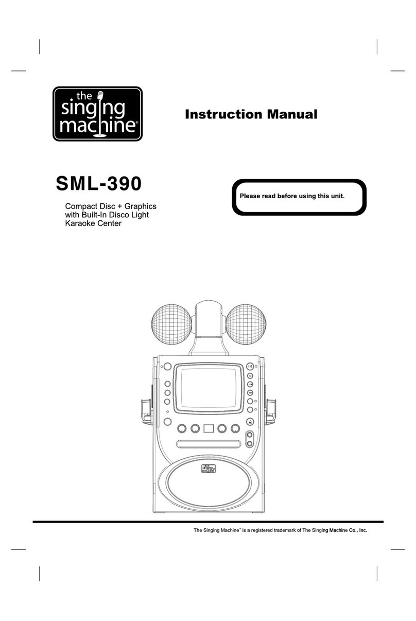 The Singing Machine SML-390 instruction manual