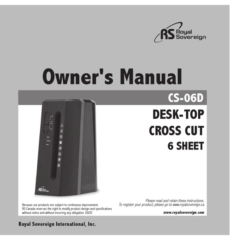 Royal Sovereign CS-06D owner's manual