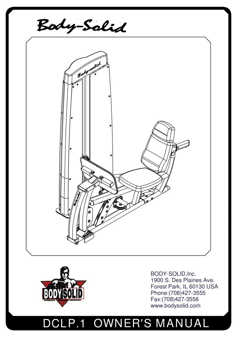 Body Solid DCLP.1 User manual