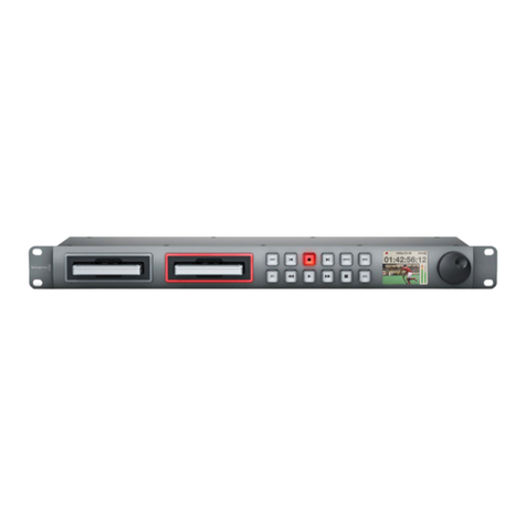 Blackmagicdesign HyperDeck Studio User manual