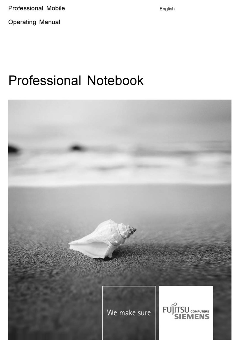 Fujitsu Siemens Computers Professional Notebook User manual