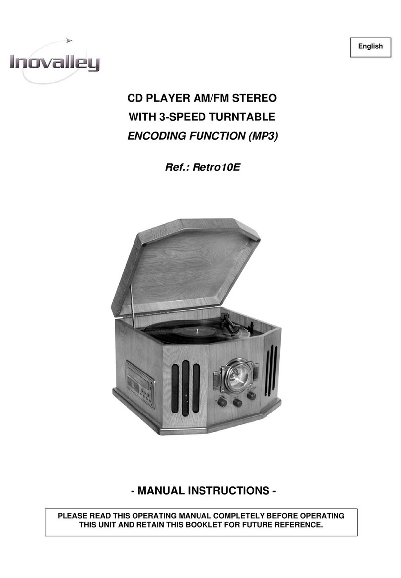 Inovalley Turntable user guide