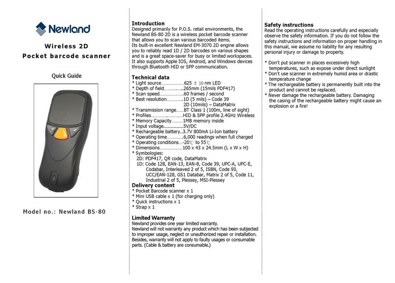 Newland BS-80 User manual