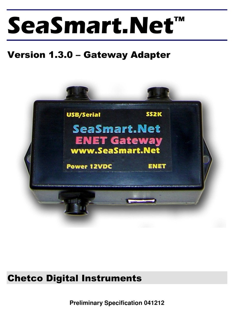Chetco Digital Instruments SeaSmart.Net User manual