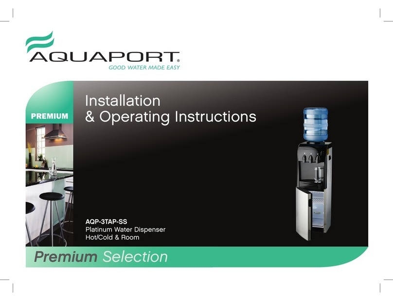 Aquaport AQP-3TAP-SS Installation & operating instructions