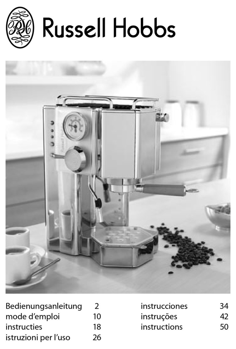 Russell Hobbs Coffee machine instructions