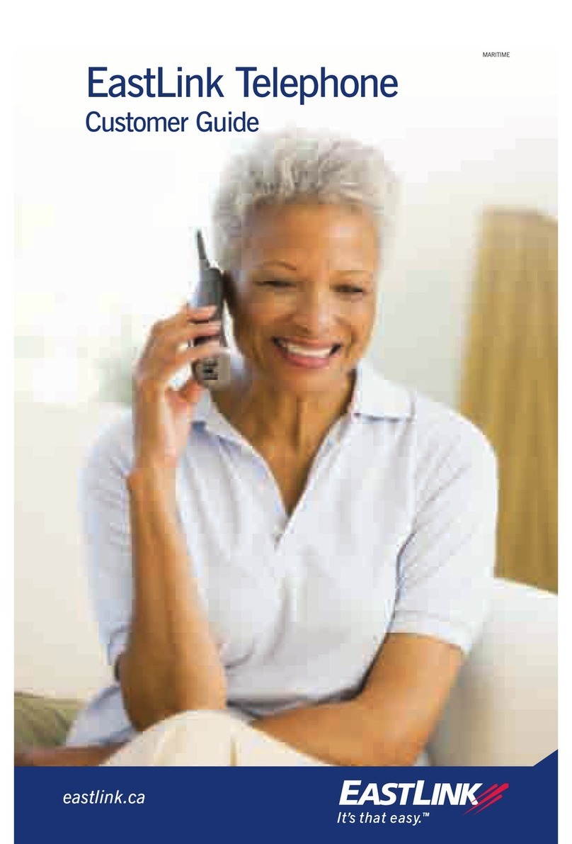 EastLink Telephone Customer guide EastLink Telephone Customer guide