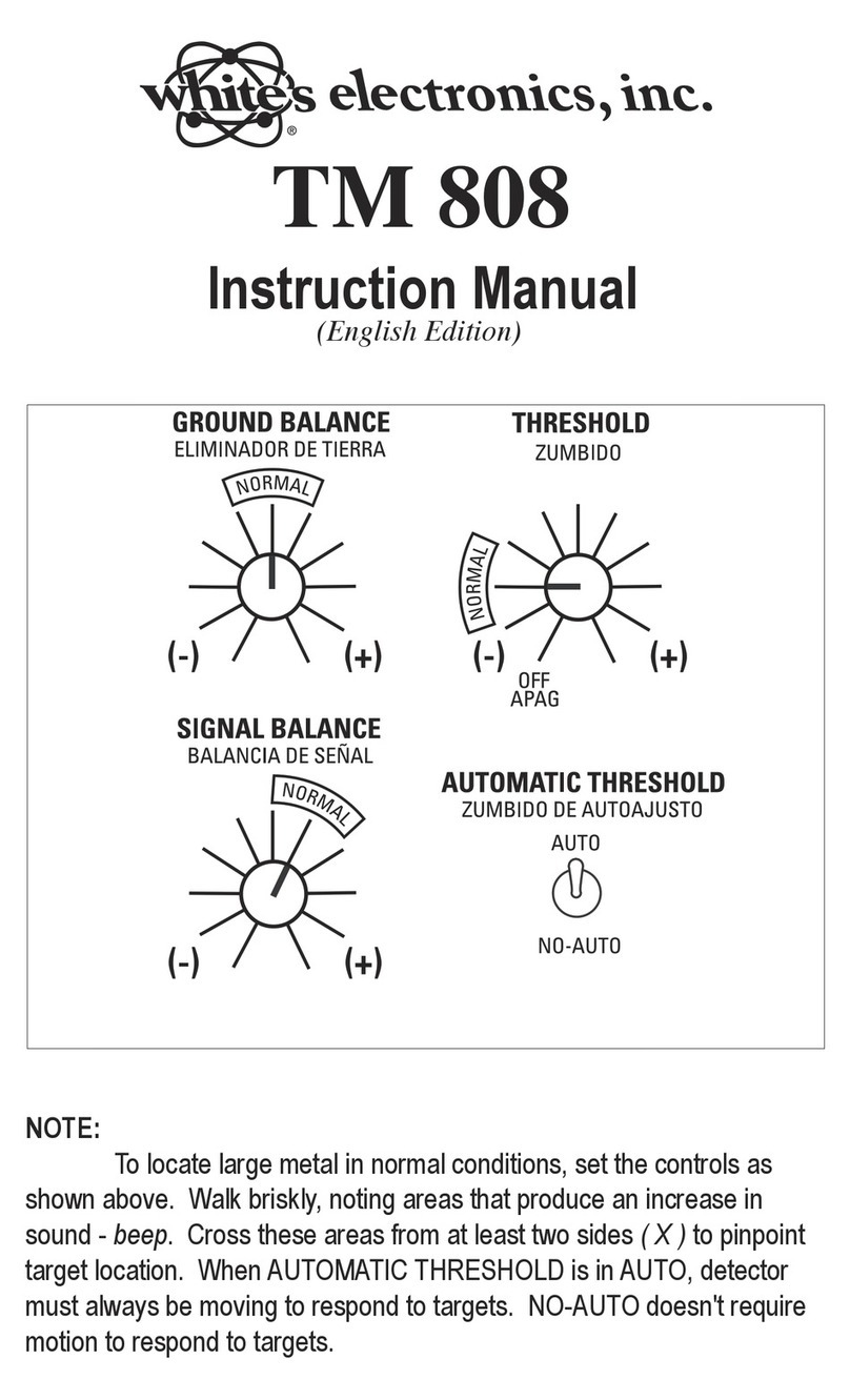 Whites TM 808 User manual