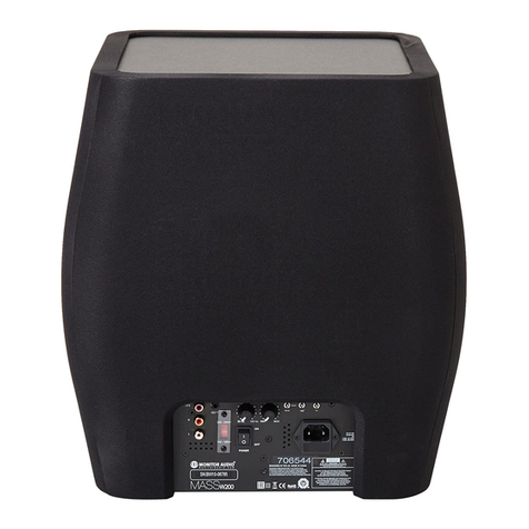 Monitor Audio Mass W200 owner's manual