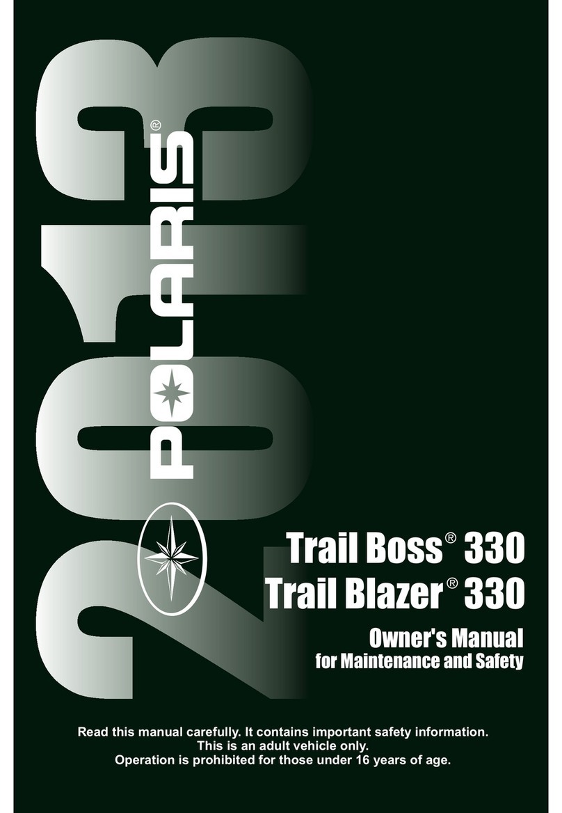 Polaris Trail Boss 330 Quadricycle User manual