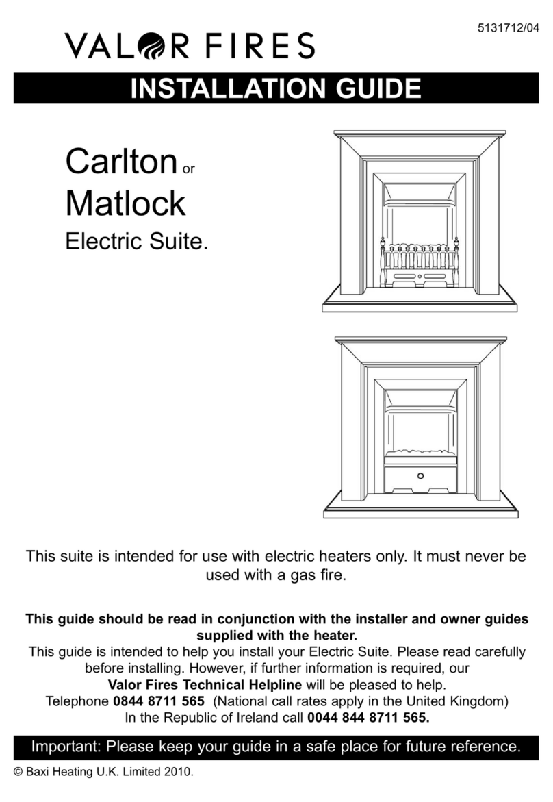 Valor Fires Carlton User manual