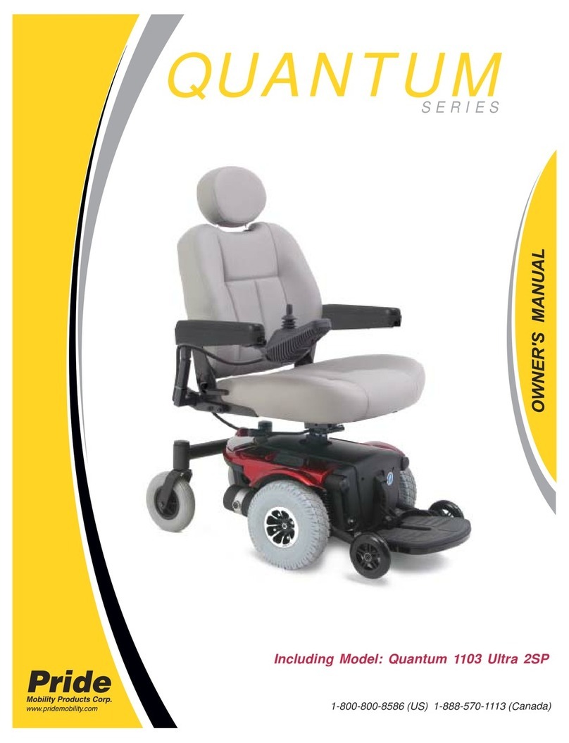 Pride Mobility 1103 Ultra User manual