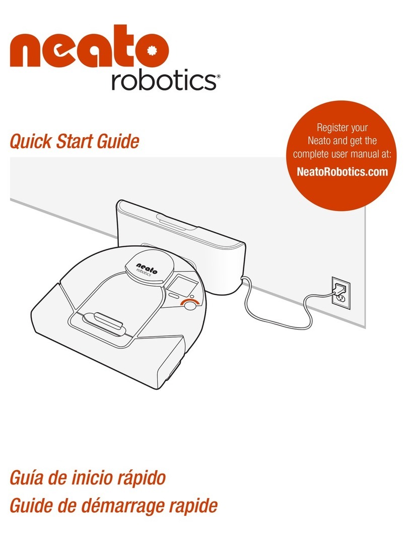 Neato Robotics Vacuum User manual