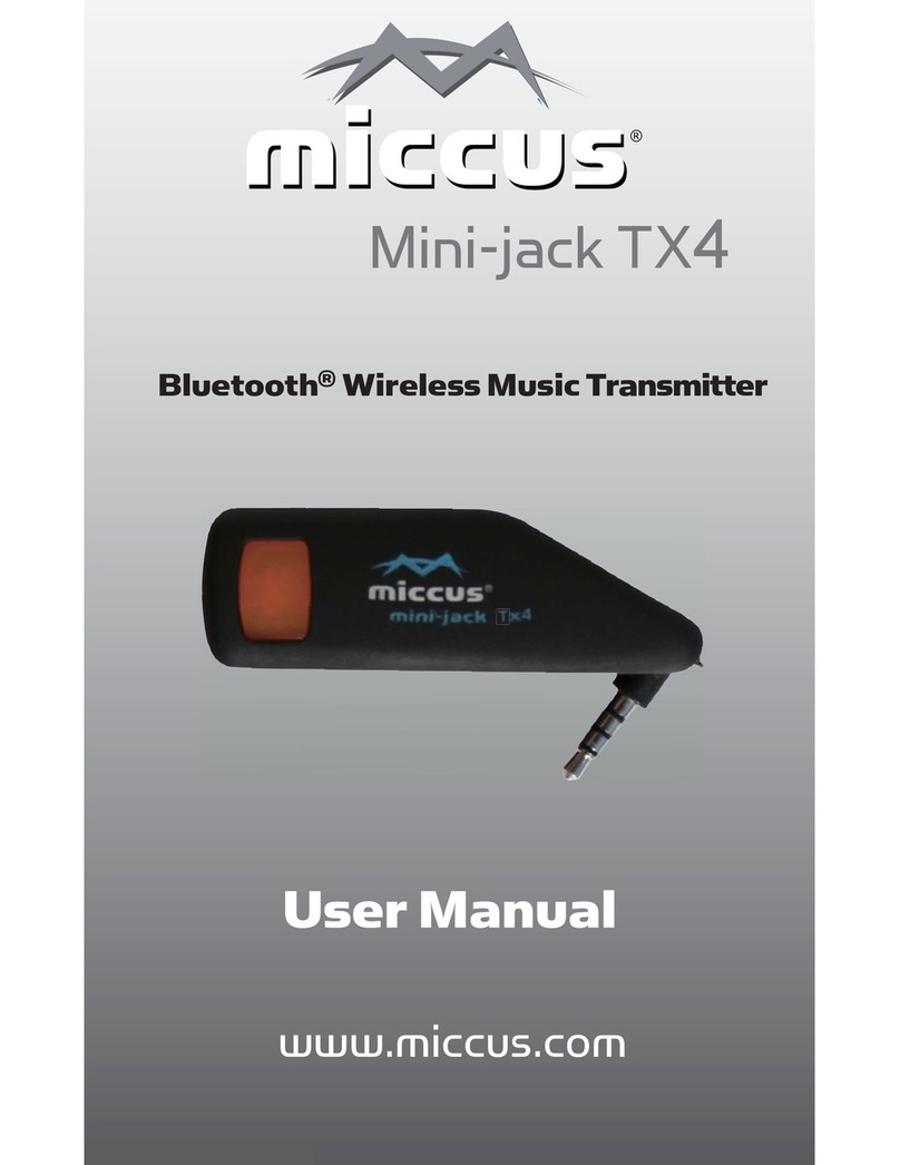Miccus Mini-jack TX4 User manual