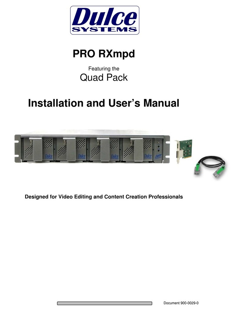Dulce systems PRO RXmpd Installation and user manual