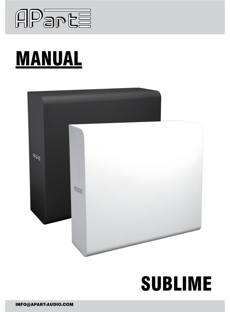 APART SUBLIME manual