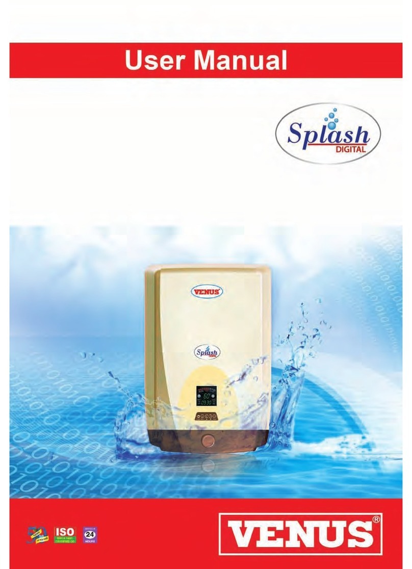 Venus Splash digital user manual