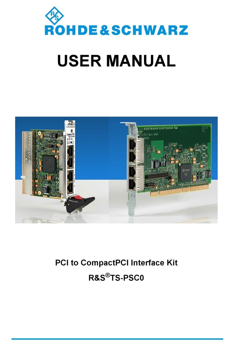Rohde & Schwarz TS-PSC0 user manual