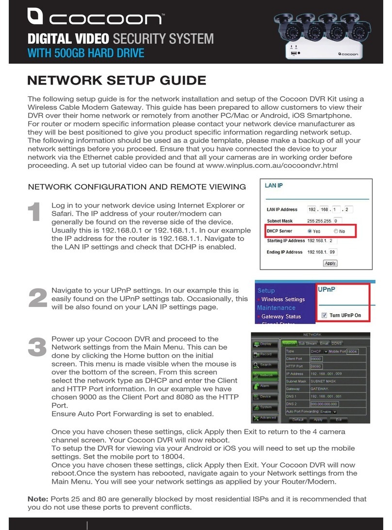 Cocoon IT115008 User manual