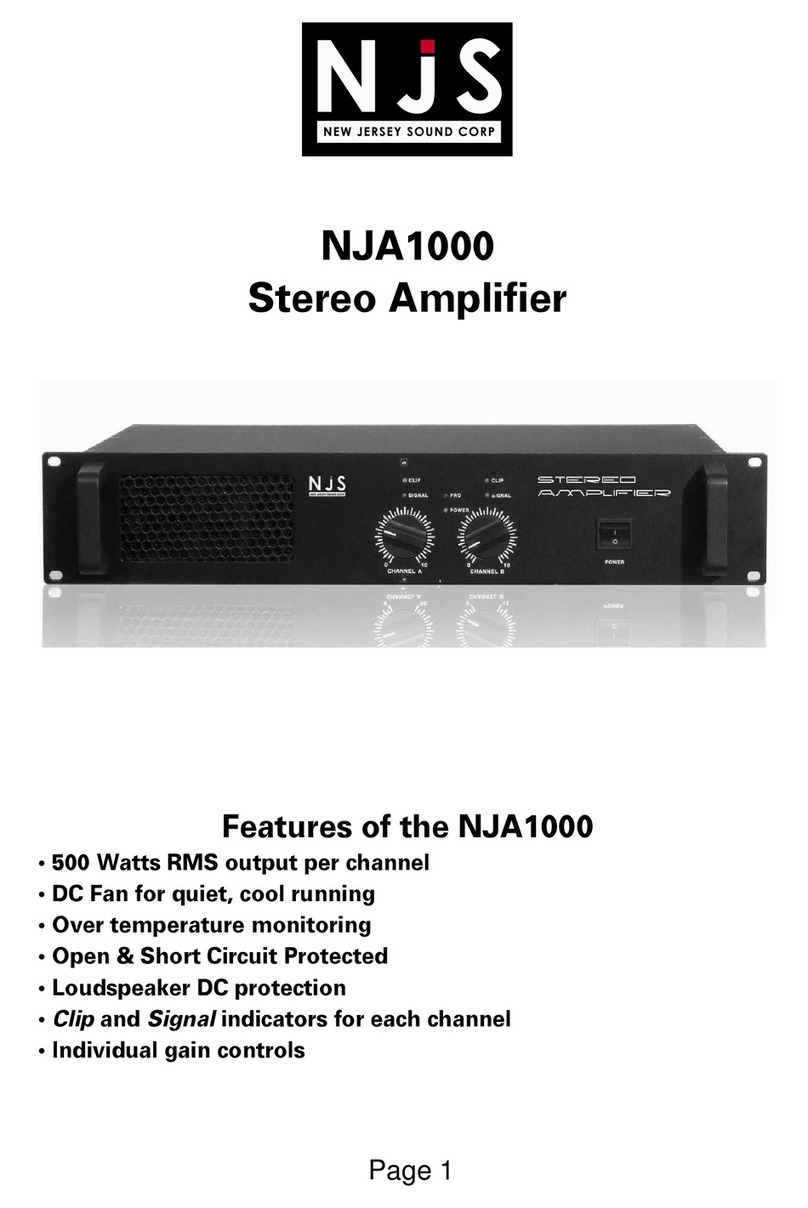 NJS NJA1000 User manual