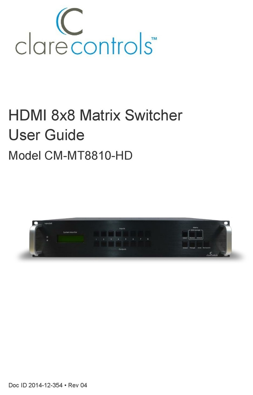 Clare Controls CM-MT8810-HD user guide
