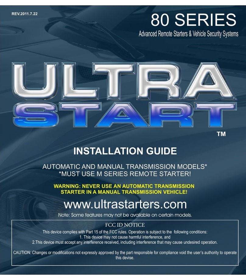 Ultra Start 80 Series User manual