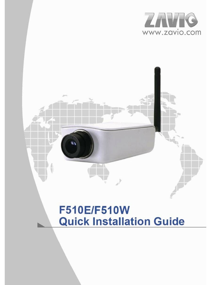 Zavio F510E Quick installation guide