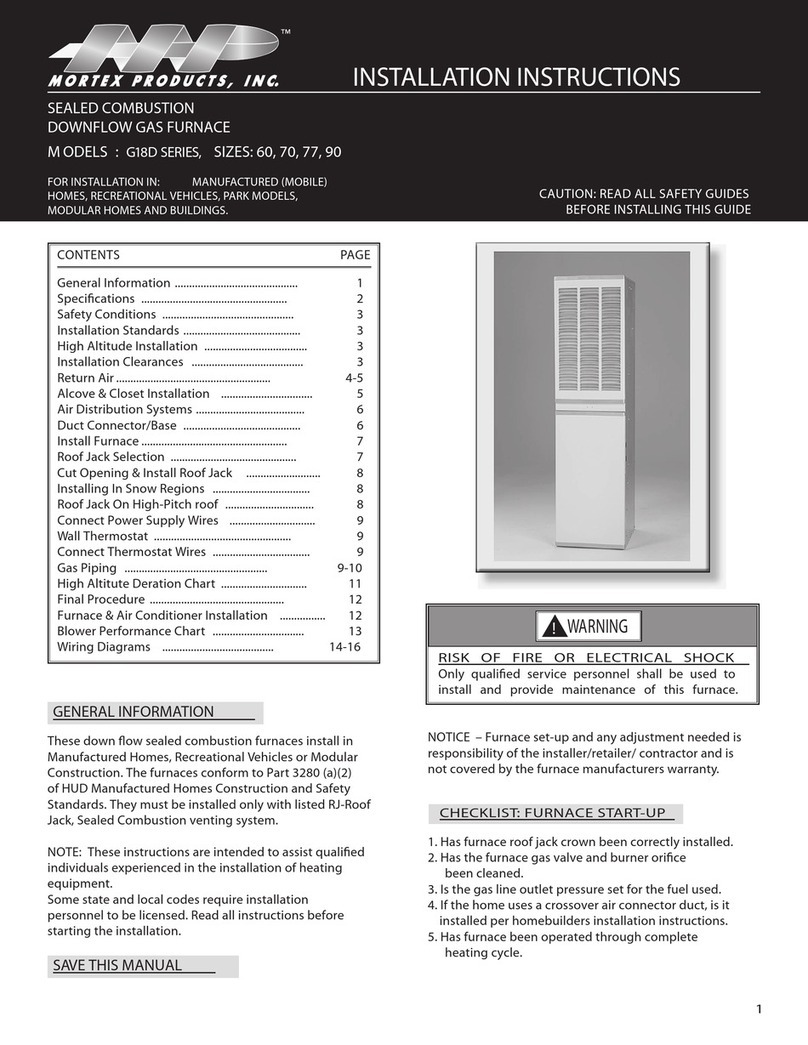MORTEX G18D SERIES User manual