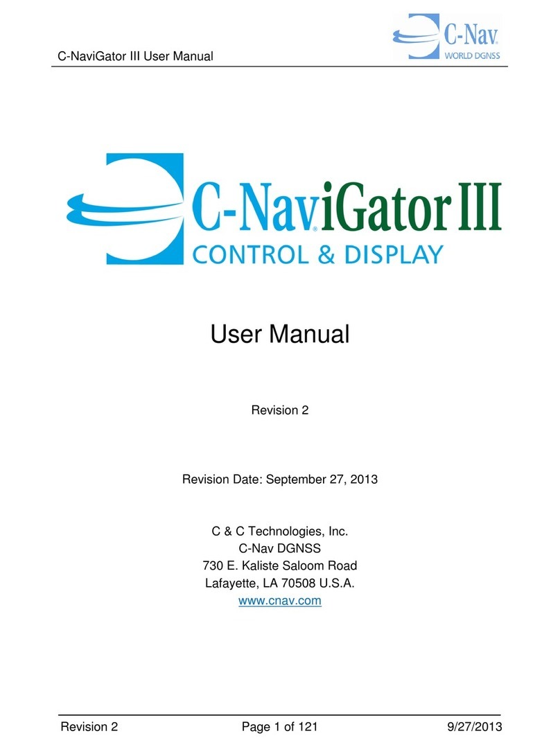 C-Nav C-NaviGator III User manual