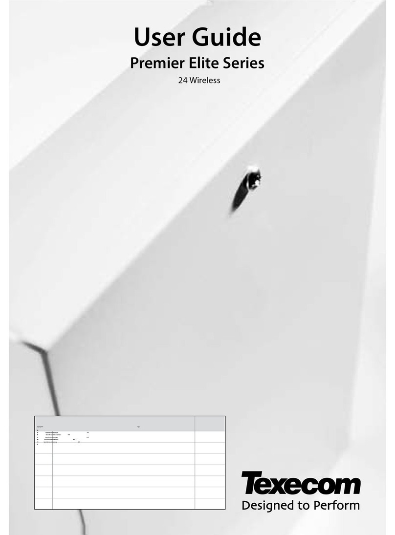 Texecom Premier Elite Series User manual