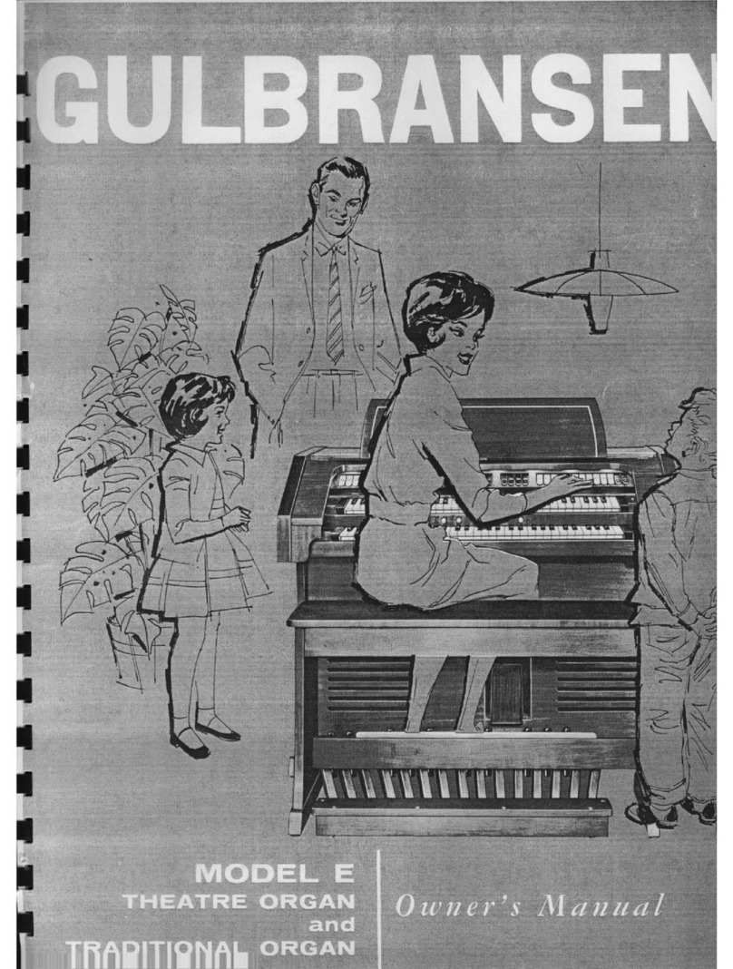 GULBRANSEN E owner's manual