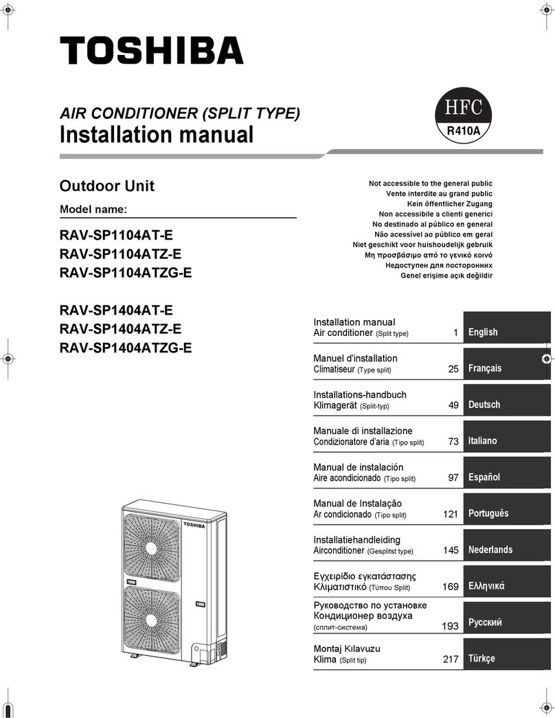 Toshiba RAV-SP1104AT-E User manual Toshiba RAV-SP1104AT-E User manual
